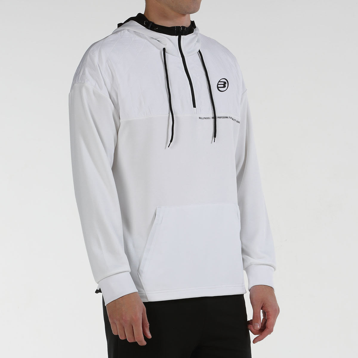 SUDADERA BULLPADEL IZOTE BLANCO