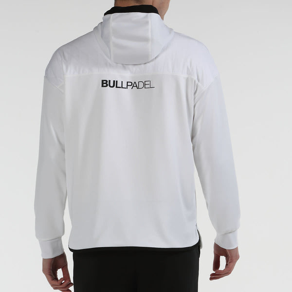 SUDADERA BULLPADEL IZOTE BLANCO