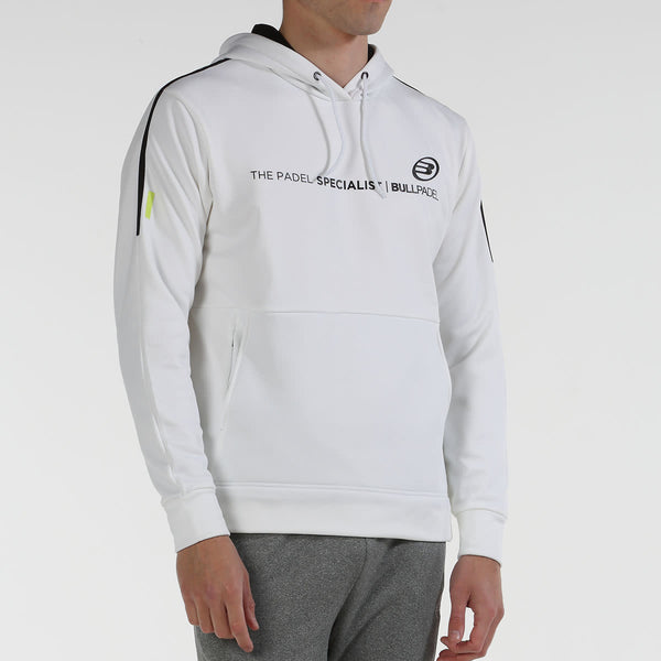 SUDADERA BULLPADEL LIPIS BLANCO