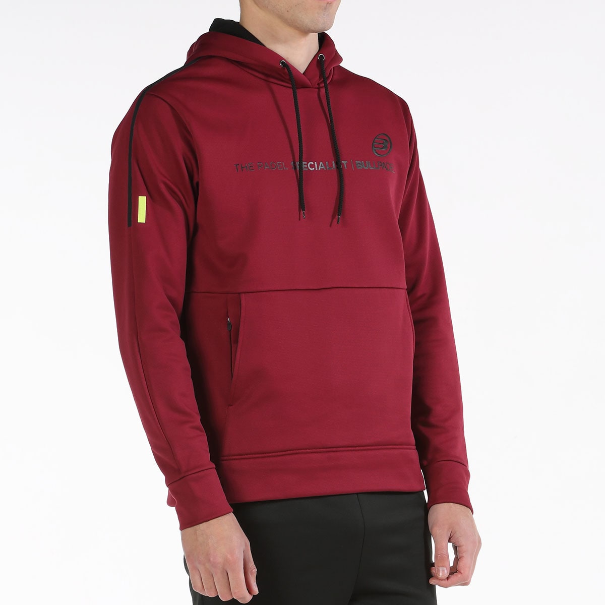 SUDADERA BULLPADEL LIPIS VINO BURDEOS