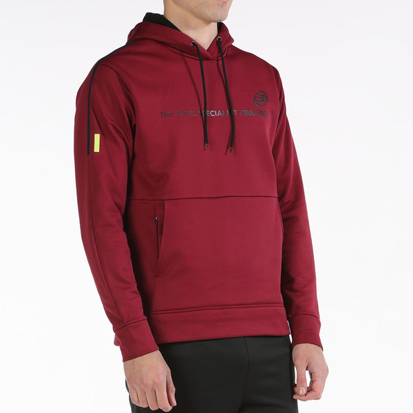 SUDADERA BULLPADEL LIPIS VINO BURDEOS