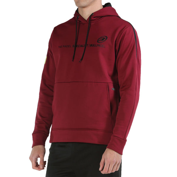 SUDADERA BULLPADEL LIPIS VINO BURDEOS