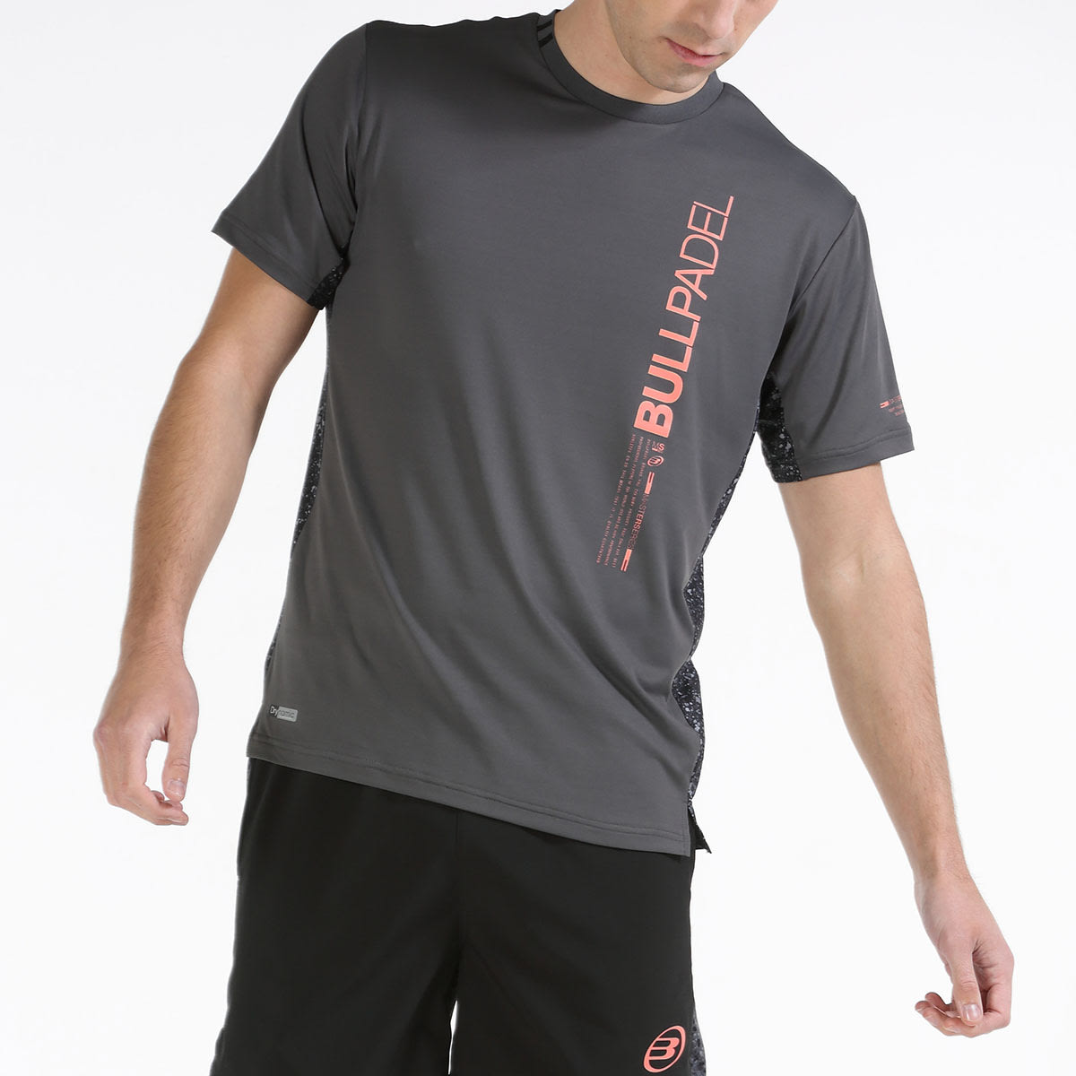 CAMISETA BULLPADEL MIXTA ANTRACITA