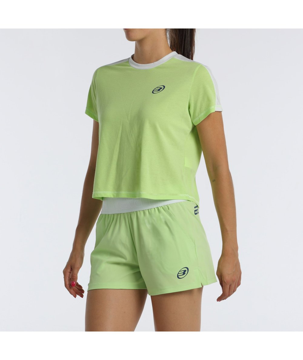 CAMISETA BULLPADEL BILMA VERDE MANZANA