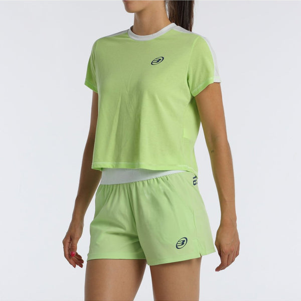 CAMISETA BULLPADEL BILMA VERDE MANZANA