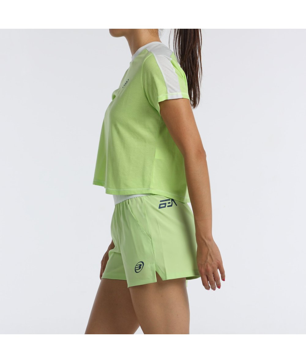 CAMISETA BULLPADEL BILMA VERDE MANZANA