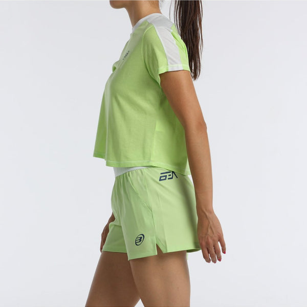 CAMISETA BULLPADEL BILMA VERDE MANZANA