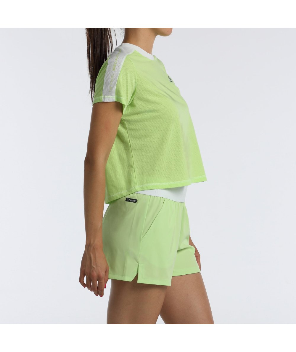 CAMISETA BULLPADEL BILMA VERDE MANZANA