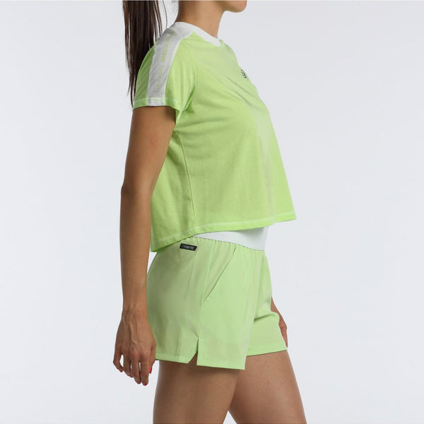CAMISETA BULLPADEL BILMA VERDE MANZANA