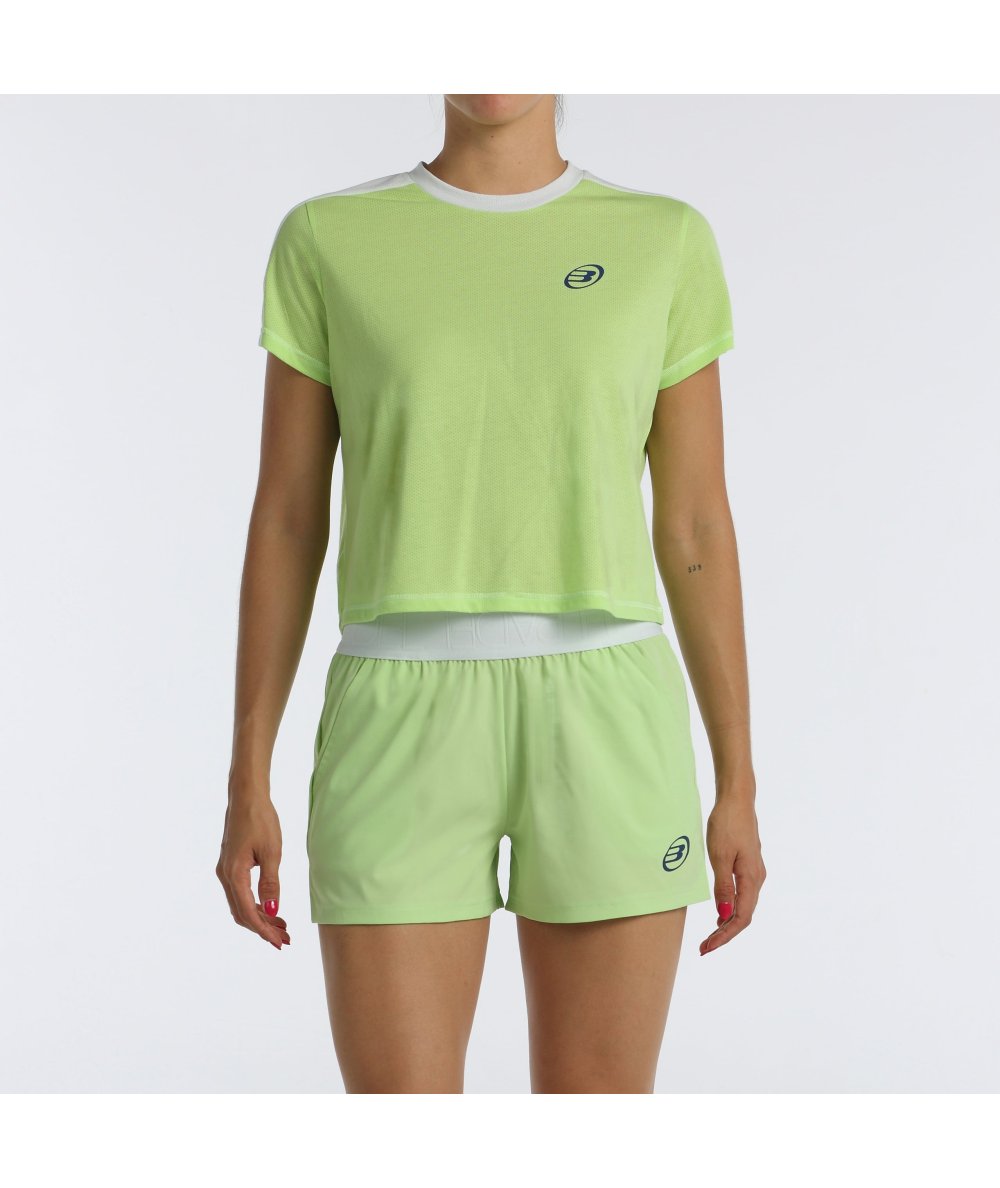 CAMISETA BULLPADEL BILMA VERDE MANZANA